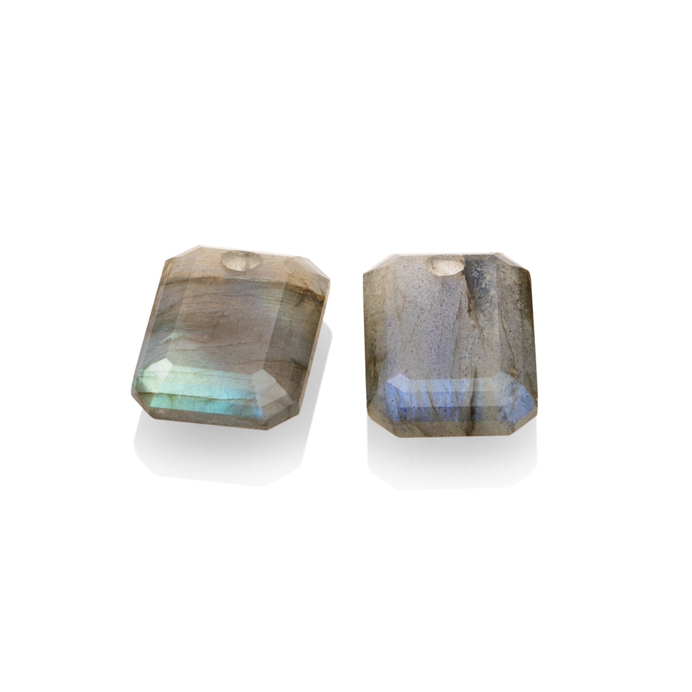 Labradorite Baguette oorbel edelstenen