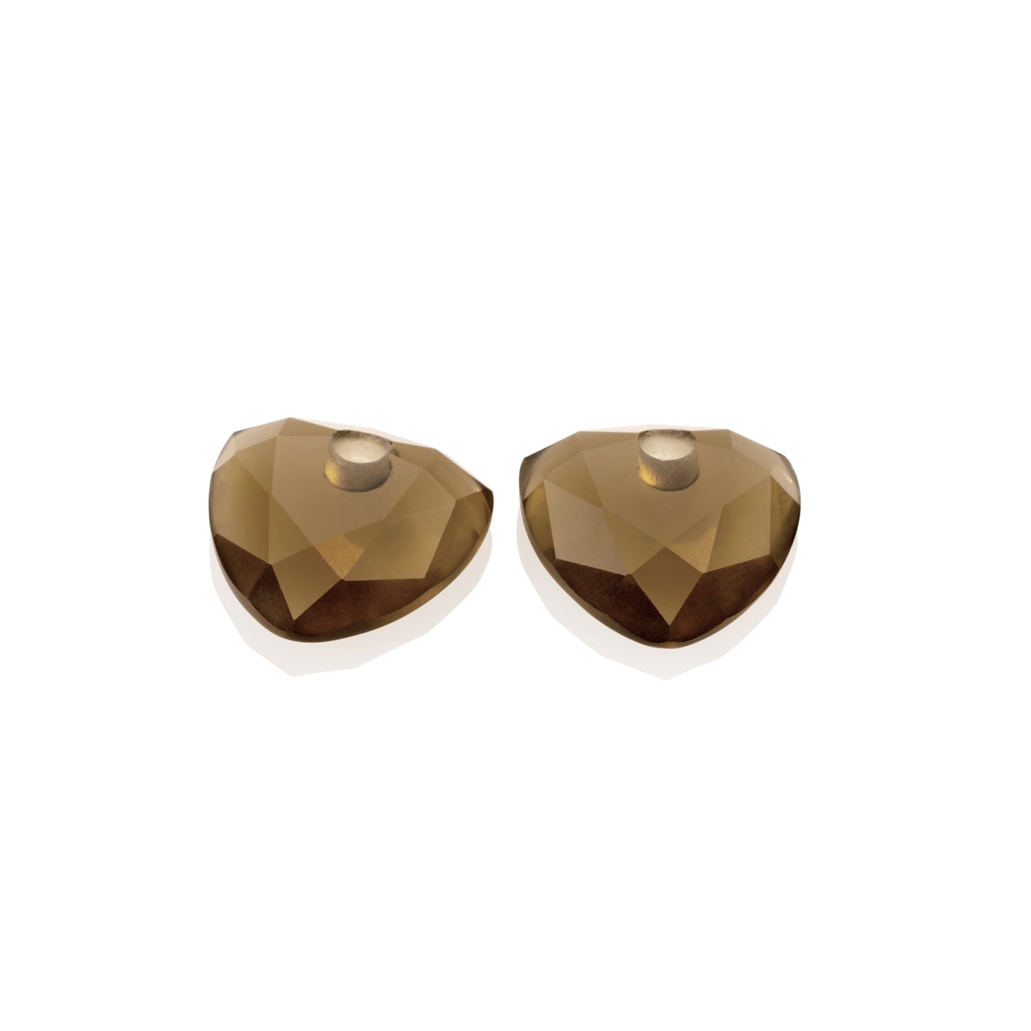 Smoky Quartz Trillion Cut oorbel edelstenen