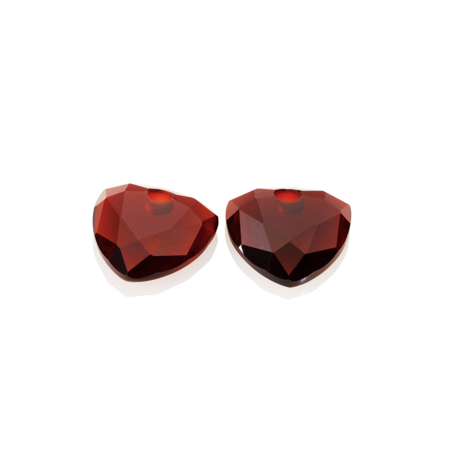 Ruby Quartz Trillion Cut oorbel edelstenen