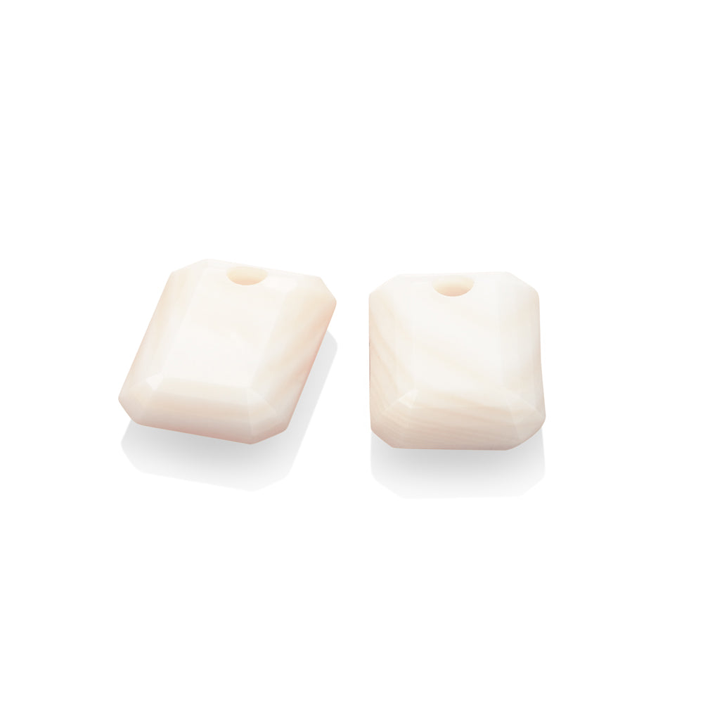 Mother of Pearl Baguette oorbel edelstenen