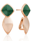 Edge Moss Agate Oorstekers