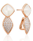 Edge Crystal Pearl Oorstekers