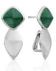 Edge Moss Agate Oorstekers