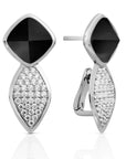 Edge Crystal Onyx Oorstekers