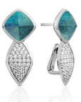 Edge Crystal Labradorite oorstekers