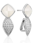 Edge Crystal Pearl Oorstekers
