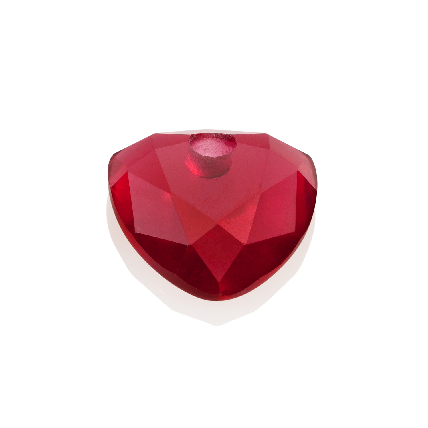 Fuchsia Quartz Trillion Cut ketting edelsteen