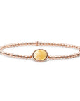 Yellow Jade Twist armband