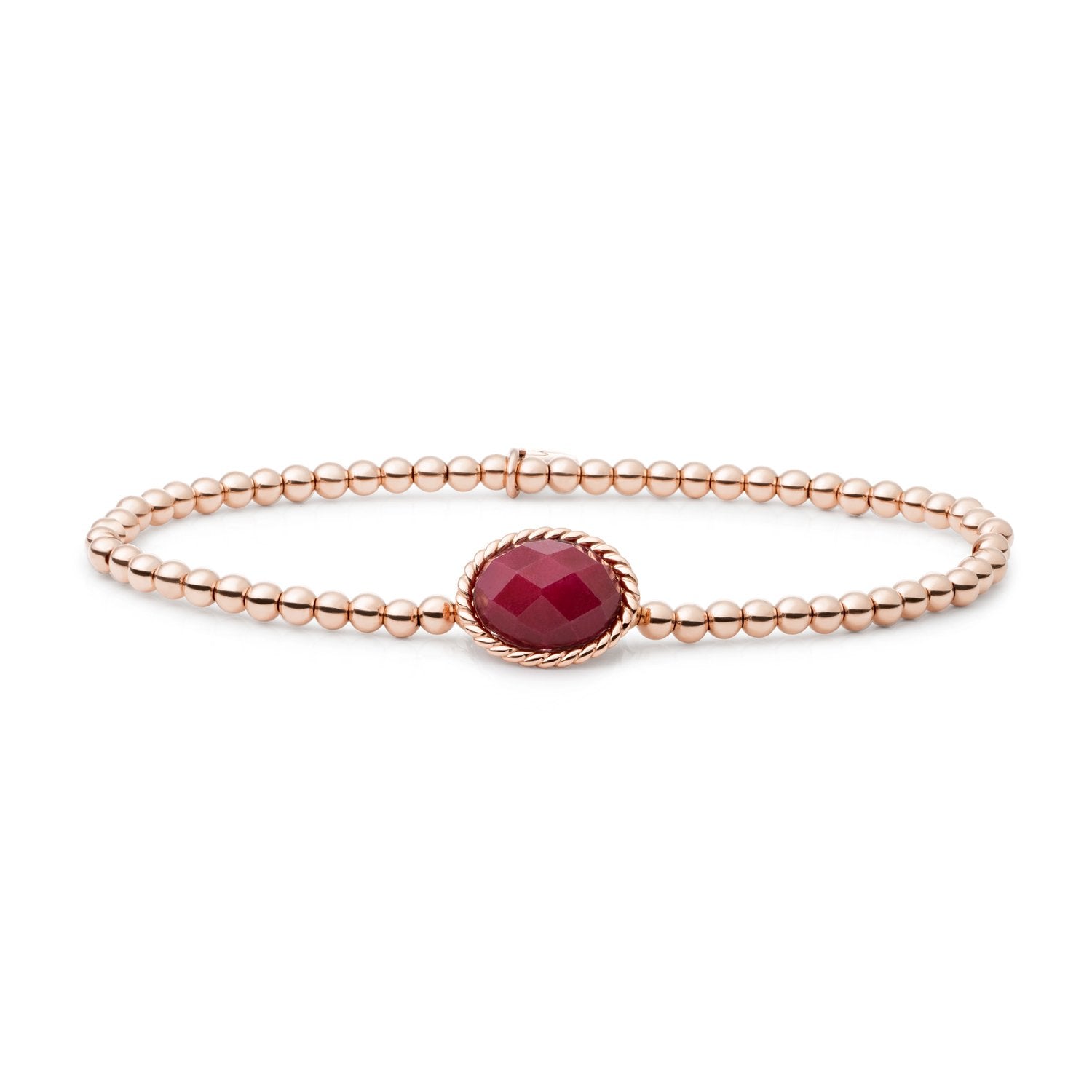 Red Jade Twist Armband