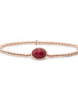 Red Jade Twist Armband