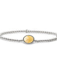 Yellow Jade Twist armband