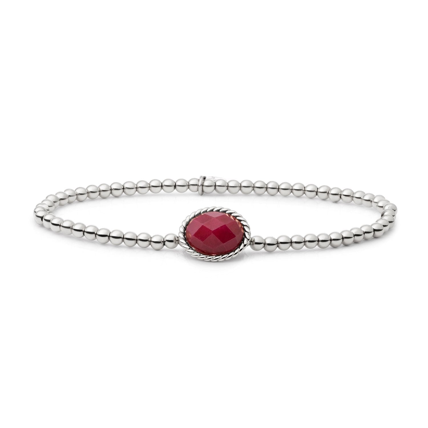 Red Jade Twist Armband