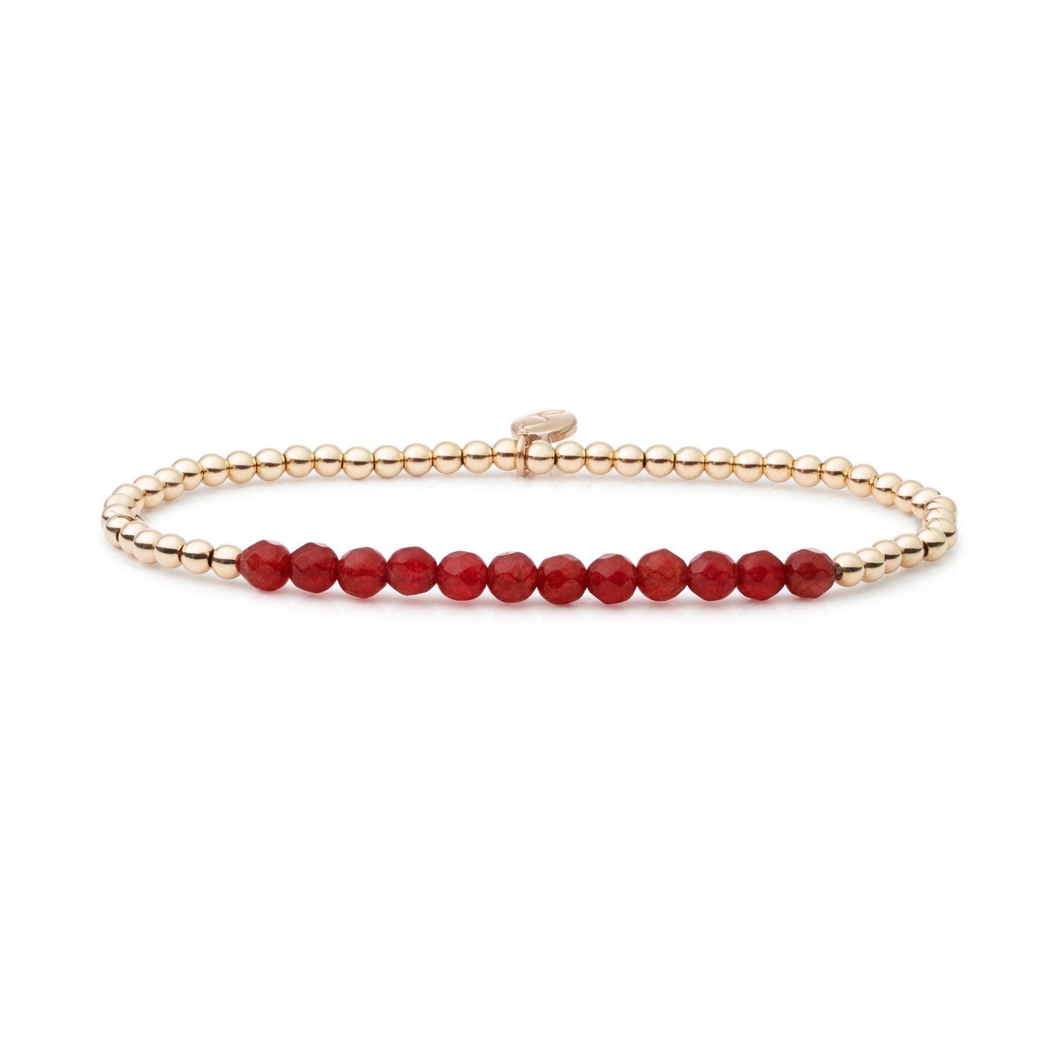 Coral Red Jade Universe armband