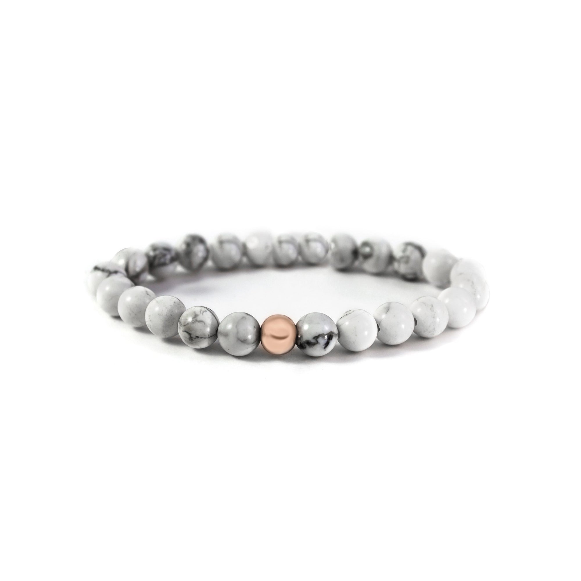 Howlite Saturn small armband