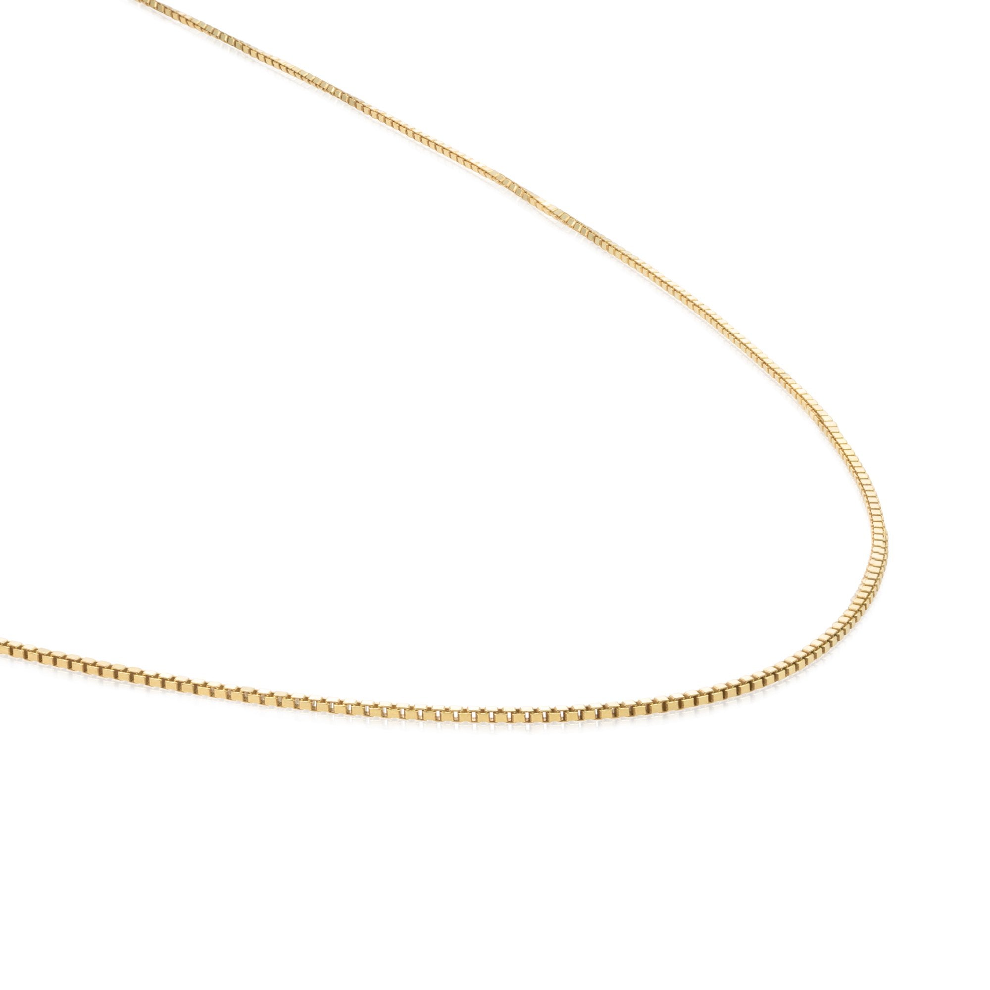 Square Box Ketting | Goudkleurig