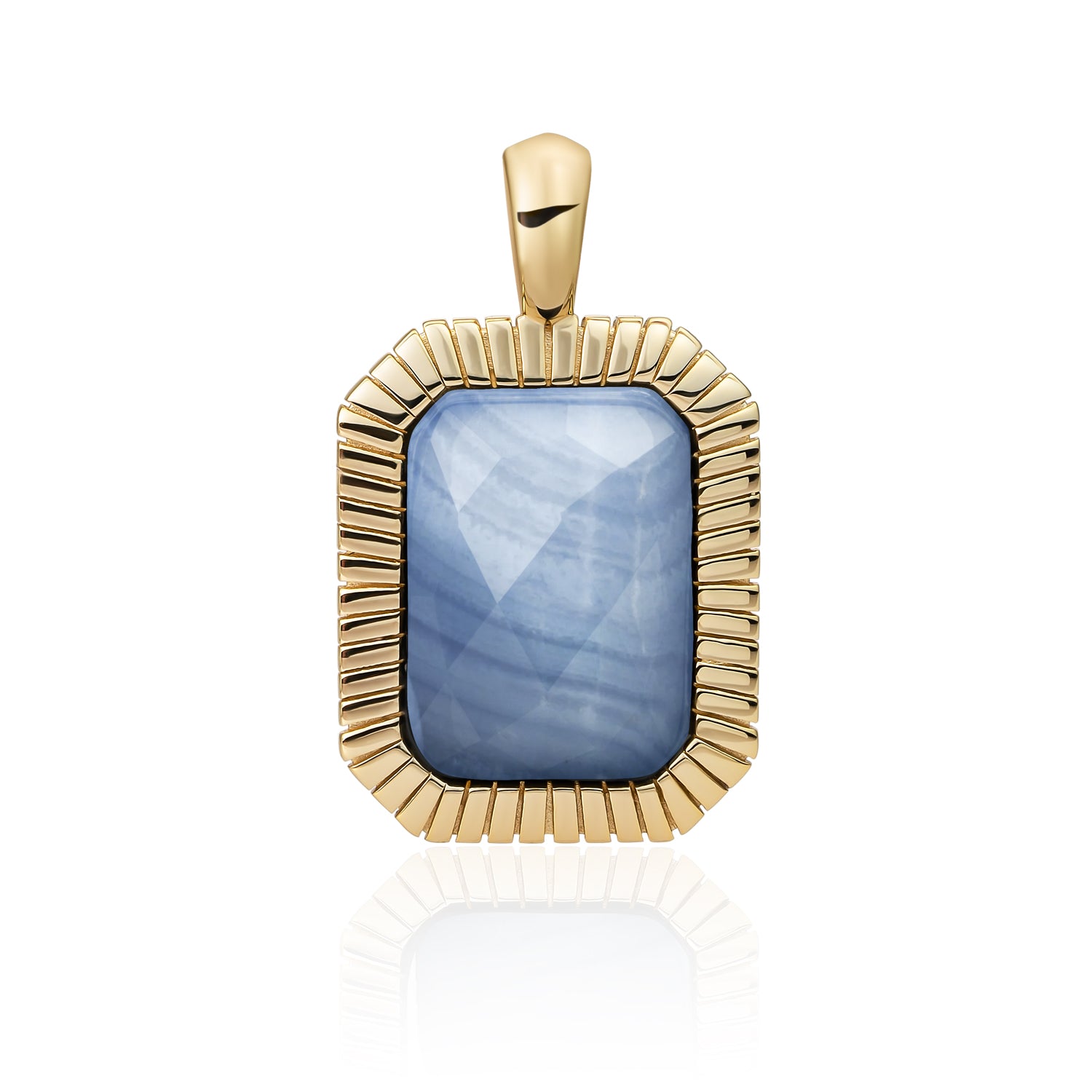 Baguette pendant - Blue Aventurine