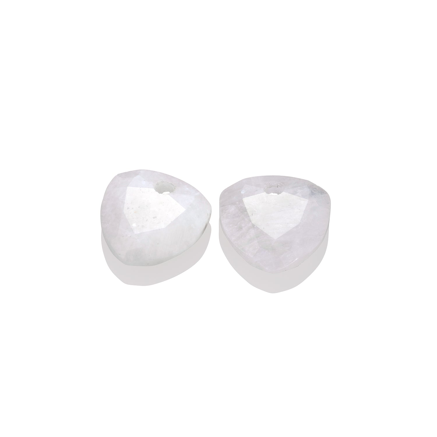 Trillion Cut Oorbel Moonstone Edelsteen
