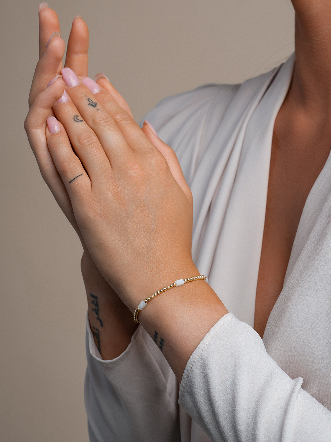 kralen armband van Sparkling #kleur_goud