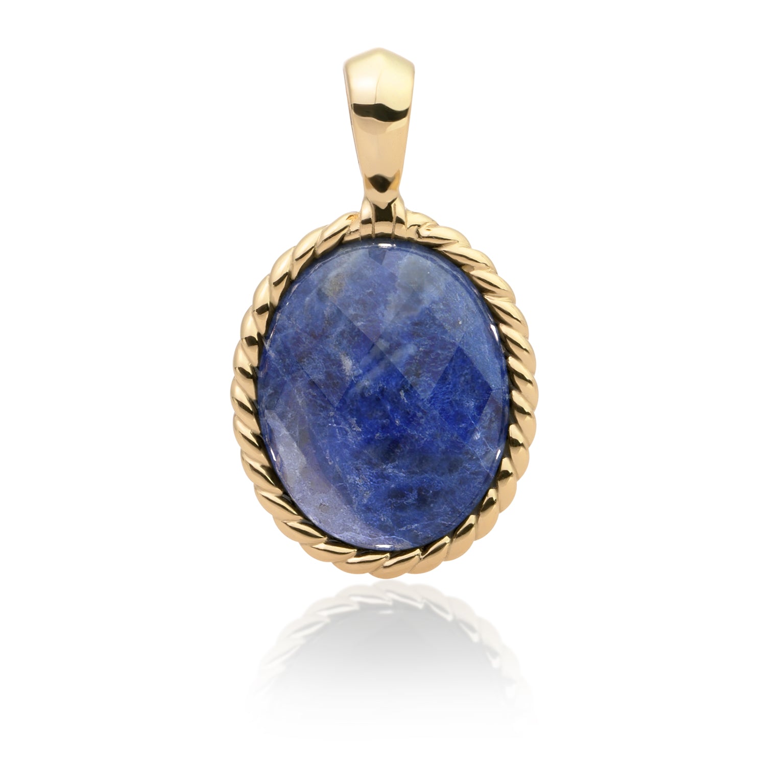 gouden edelsteen pendant #kleur_goud