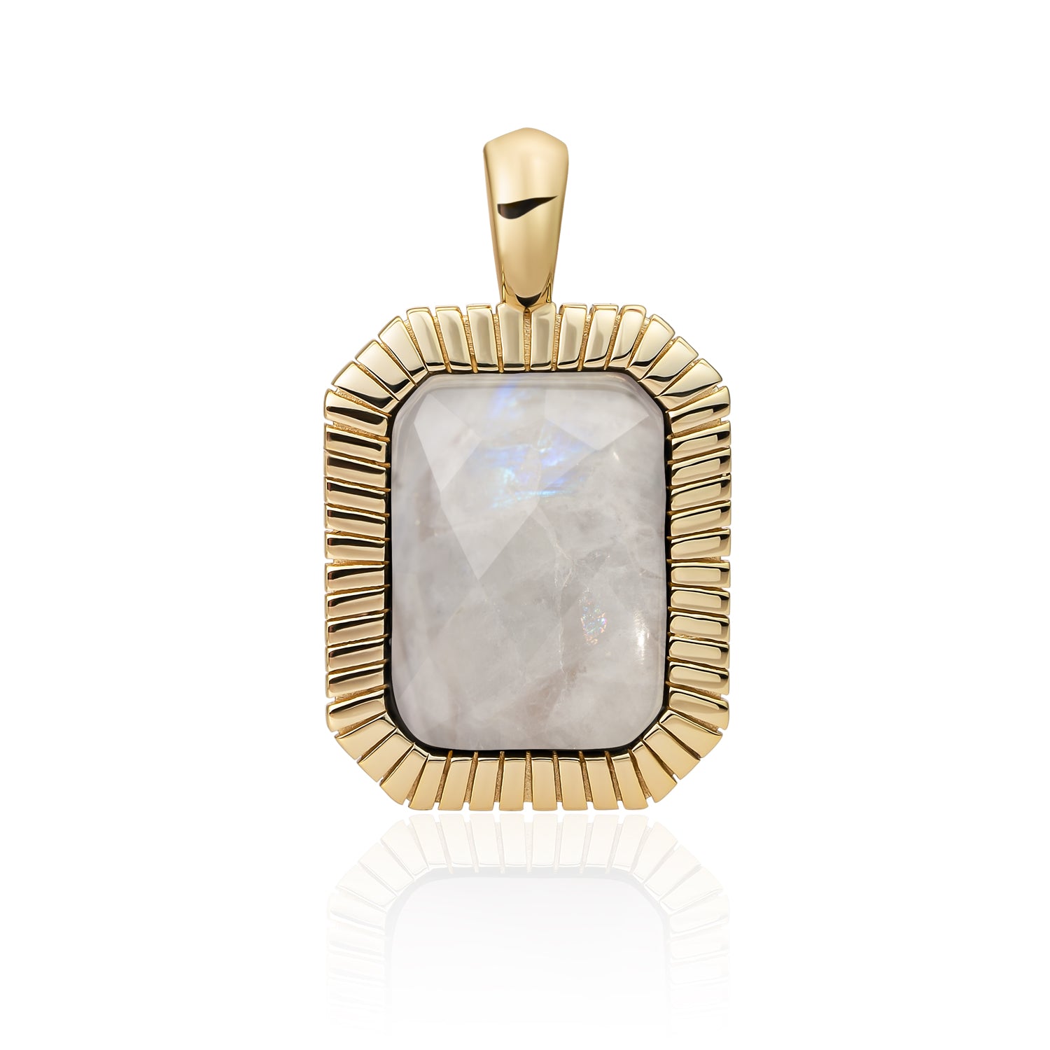 maansteen hanger #kleur_goud