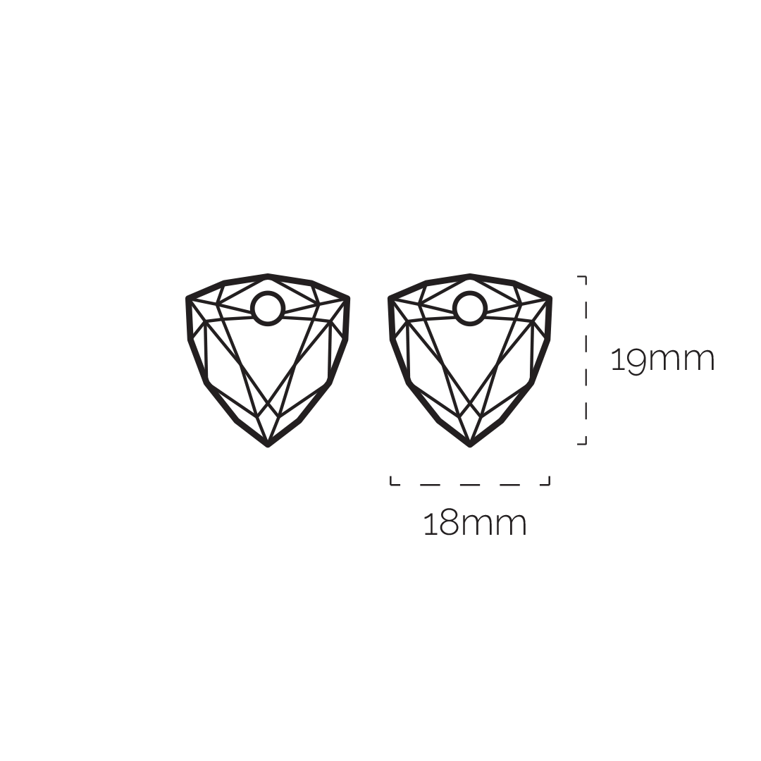 Edelsteen Oorbel Moonstone Trillion Cut 