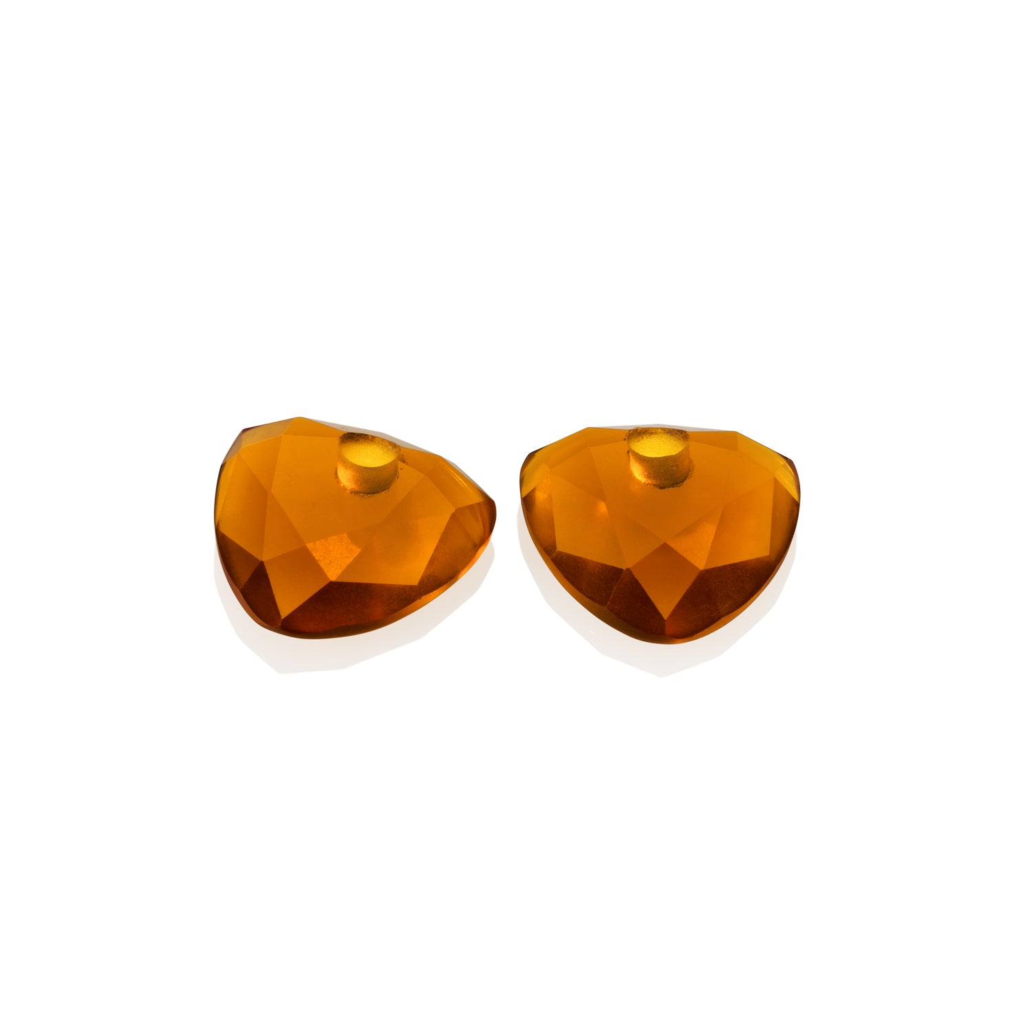 Citrine Quartz Trillion Cut oorbel edelstenen