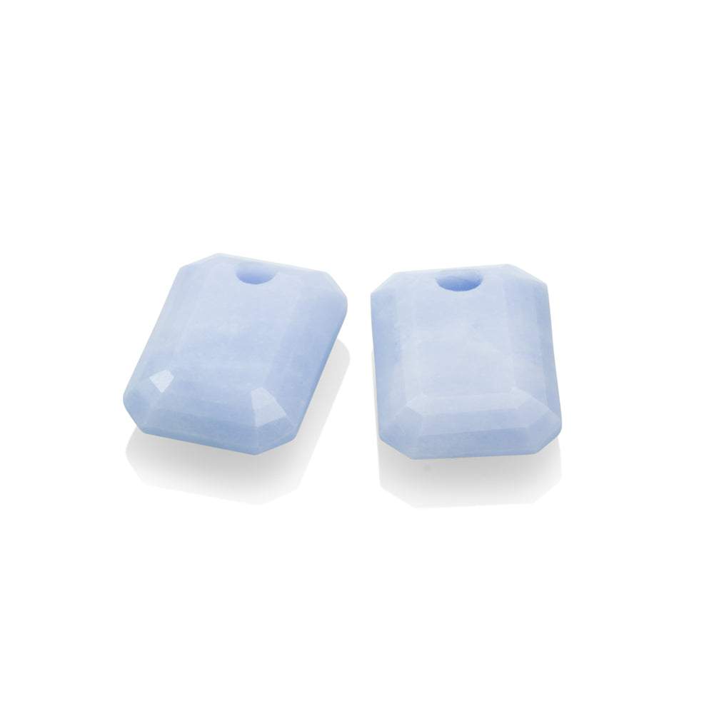 Mix en match edelstenen met deze blue lace agate oorbel edelstenen van sparkling jewels