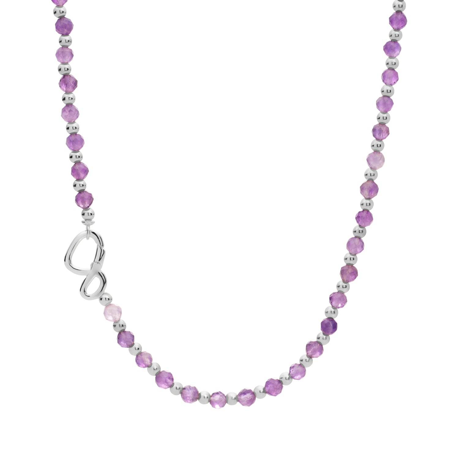 925 sterling zilveren ketting voor dames met amethist edelstenen van Sparkling Jewels