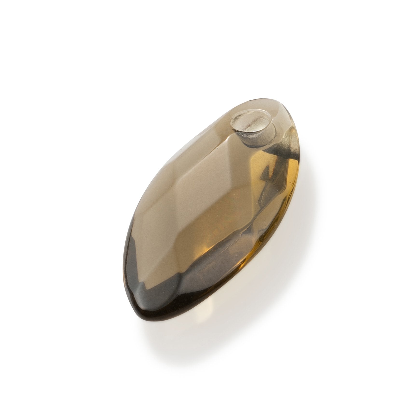 Smoky Quartz Leaf ketting edelsteen