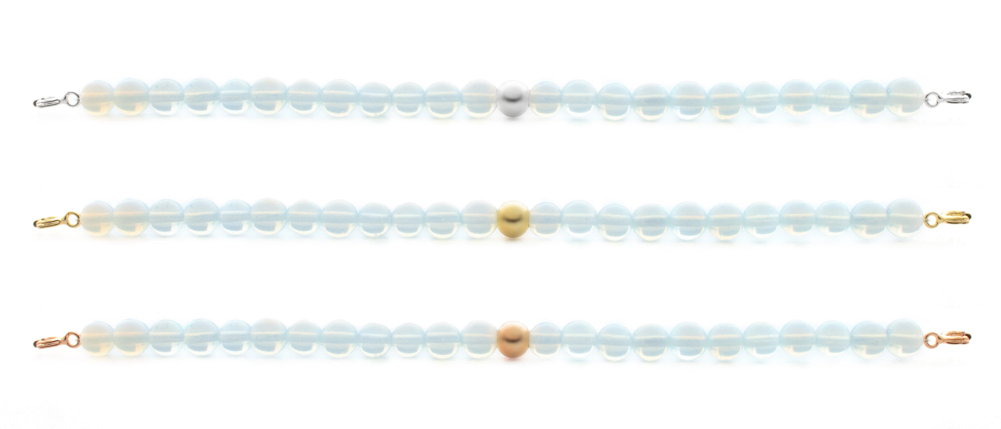 Opalite Orbit armband met gesp - 6MM - Sparkling Jewels
