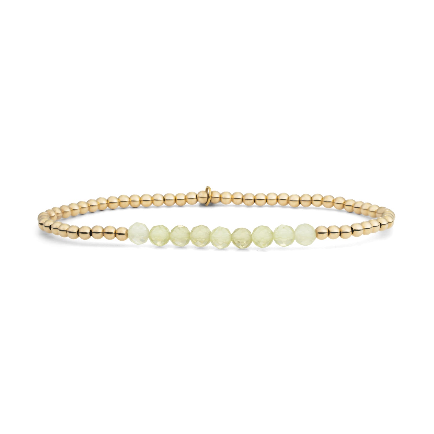 Armbandje in goudkleur met lemon quartz edelstenen van Sparkling Jewels #kleur_goud