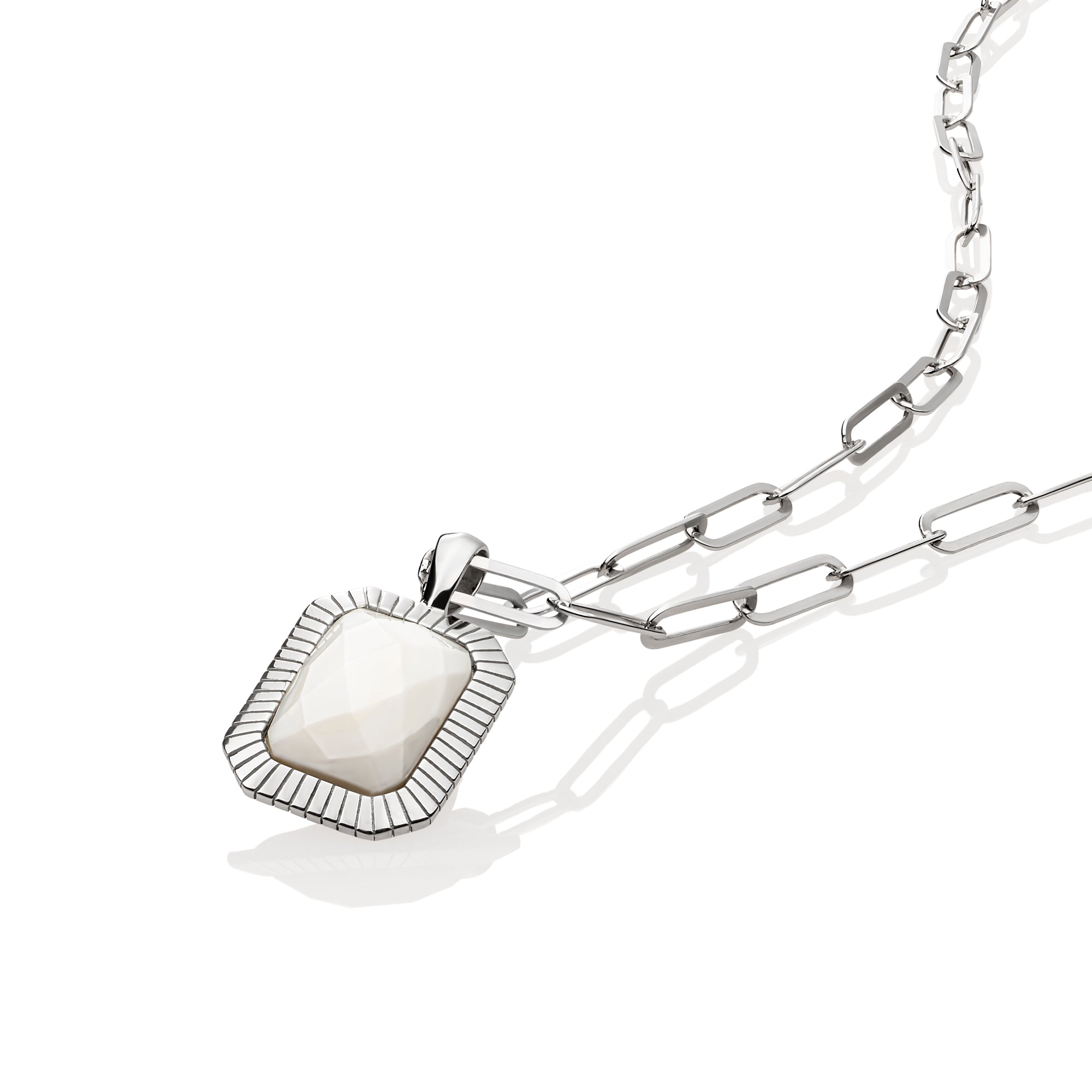 925 sterling zilveren ketting met echte parel edelsteen hanger 