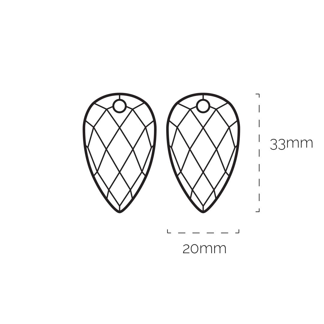 Afmetingen van de sparkling jewels blossom edelstenen