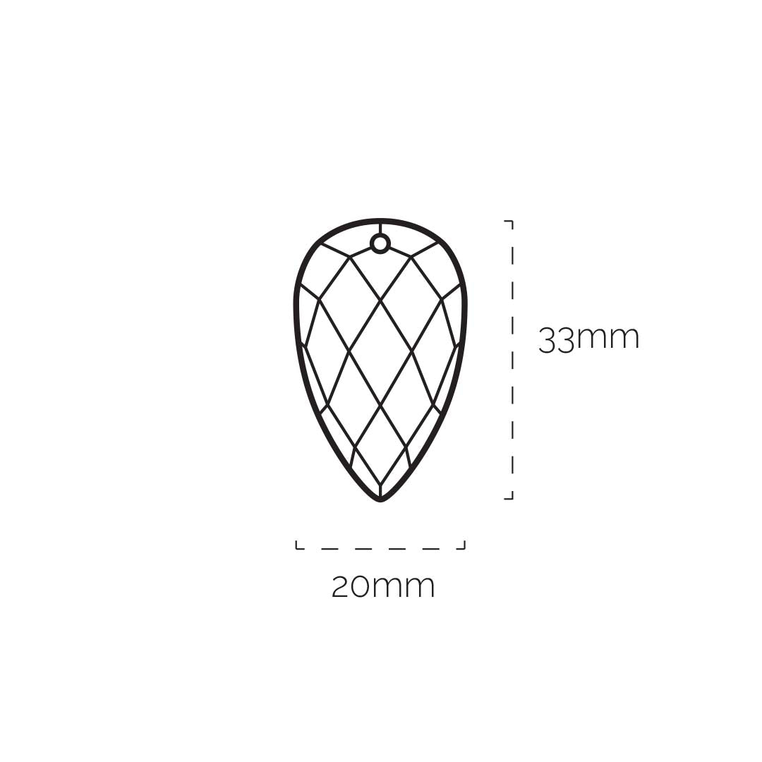 Afmetingen van sparkling jewels blossom edelsteen facet geslepen
