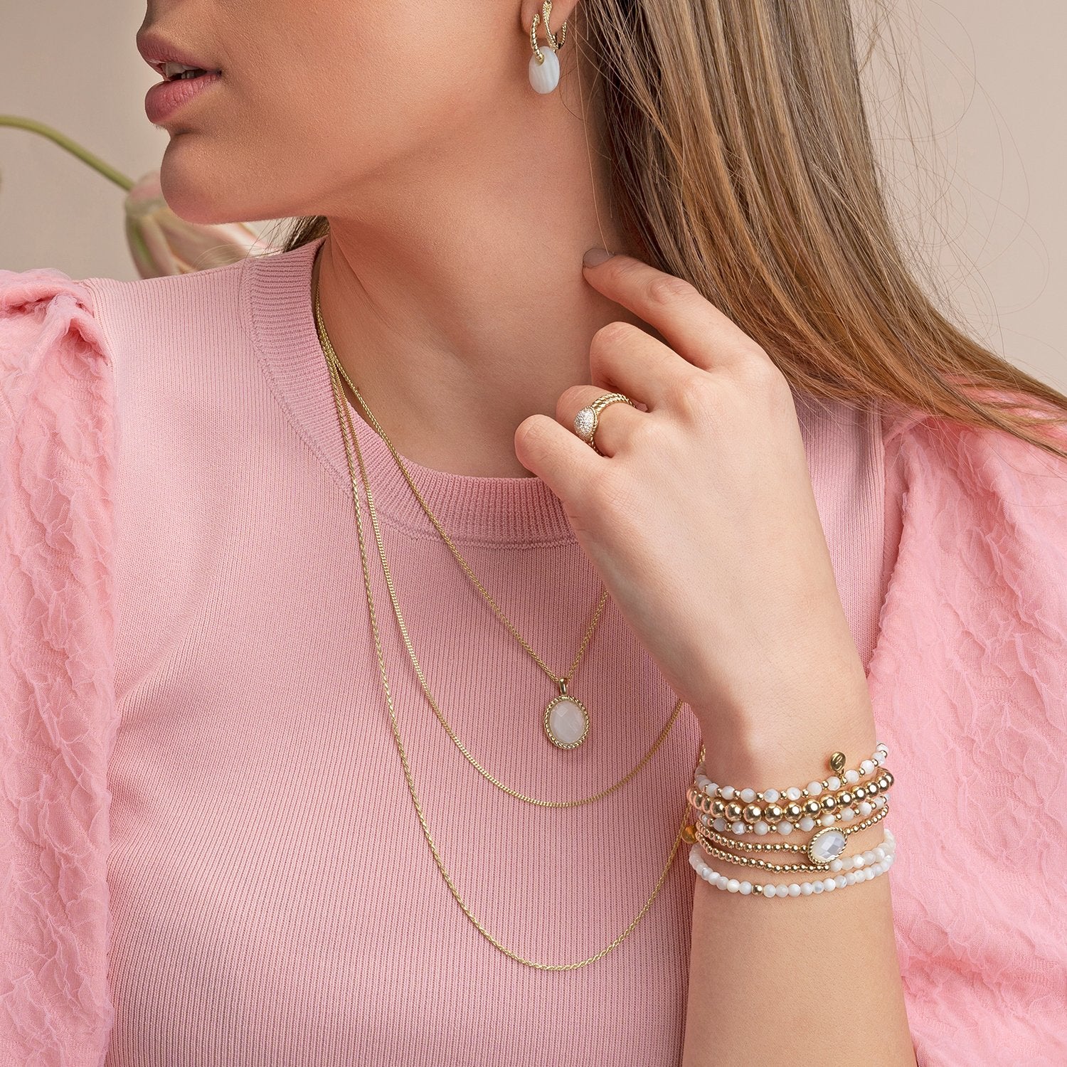 Wheat Ketting | Goudkleurig